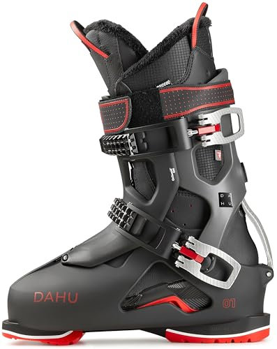 DAHU Ecorce 01 M120 Herren Skischuhe (290/295 EU 45,5, Basalt Black-Black-Red)