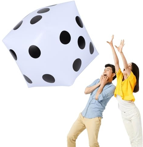 20 Inch Jumbo Inflatable Dice,Outdoor Fun Giant Inflatable for Indoor and Outdoor Broad Game, Ludo and Pool Party