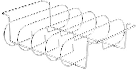 Eventerde Supporto Per Costine Da Barbecue, Griglia Per Di Costine In Acciaio Al Carbonio, Porta Bistecche Per Barbecue Cucina All Aperto Campeggio Cottura E Riposo