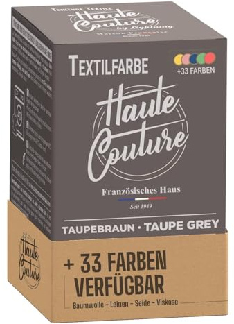 Teinture Textile - Haute Couture - Tout-en-un - 33 Couleurs - 350g - Vêtements et Tissus - Taupe