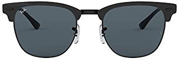 Ray-Ban Unisex 0rb3716 186/R5 51 Sonnenbrille, Schwarz (Shiny Black Top Matte/Blue), Einheitsgröße EU
