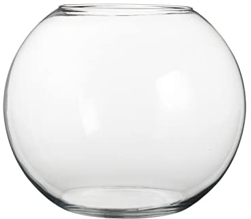 Mica Decorations Vase boule en verre Babet rond transparent - 23 x Ø 30 cm