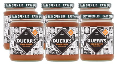 Duerr's Manchester Fine Cut Marmalade | Pack of 6 x 340 g |Orange Flavour with Subtle Zing