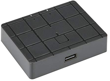 Convertisseur de Sortie 2 en 1, Périphérique de Partage D'imprimante USB, Commutateur à 2 Ports, Résolution 1920 X 1080, Partage D'ordinateur D'imprimante USB, Accessoires de Disque/souris U, Adapté à