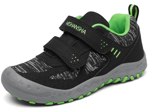 Mishansha Flicka Bekväma lätta andningsbara sneakers storlek 24–38, svart