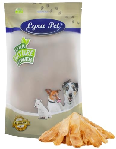 Lyra Pet® 10 kg Kaninchenohren 10000 g Hasenohren luftgetrocknet Kauartikel Hundefutter