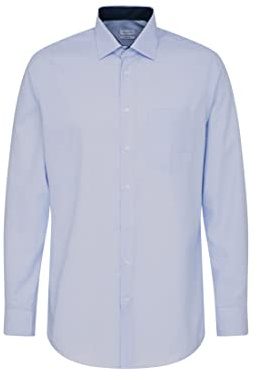 Chemise business homme Seidensticker - coupe classique - sans repassage - col Kent - manches longues - 100 % coton