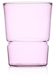 Ichendorf Milano Tumbler Rosa | Collezione Tap | 28 cl| Vetro Borosilicato | Fatto a Mano