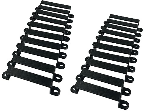 Fence Panel Security Brackets [20 Pack] for Concrete Fence Posts or Wooden 4x4 Posts Prevents Panel Theft and Fence Panels Rattling & Banging in the Wind (20)