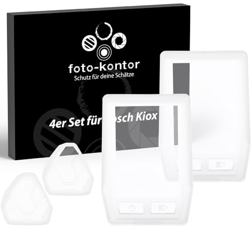 foto-kontor 2X Display protector + 2X protective cover compatible with Bosch Kiox Headunit for control unit and display Cover Ebike Case Accessories E-Bike Protection Cover waterproof scratch resistan