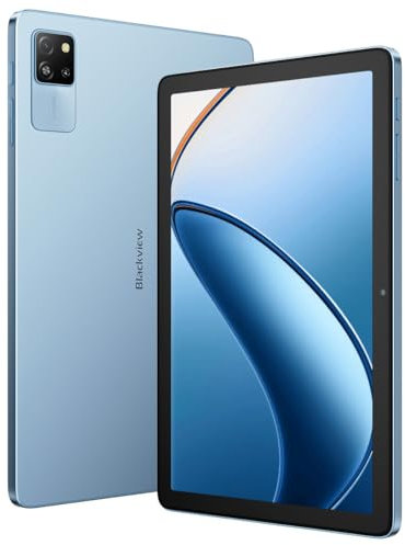 Blackview Tab 60 WiFi Android 14 Tablet, 12GB+128GB(1TB Externe SD), 10,1'' HD+ Display, 5100mAh Akku, 5MP+13MP Kamera, 8,5mm Ultra-Dünn, WiFi 8, Dual-Box-Lautsprecher, Gesichtserkennung, Blau