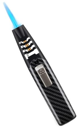 LUCKKY Fireblaze Lighter, Adjustable Dual Arc Plasma Lighter, Black