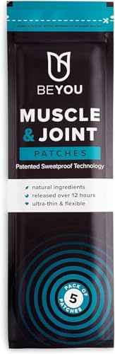 BeYou Muscle and Joint Pain Relief Patches - Back Pain, Sciatica, Arthritis, Knees, Neck and Shoulders - High Strength Natural Pain Relief - Patented Matrix of Menthol and Eucalyptus (15 Patches)