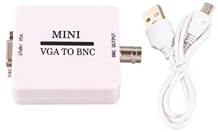 Mini VGA Till BNC Adapter Converter, Mini HD Converter VGA Till BNC Adapter 1920 X 1080 USB -video för HDTV -övervakning Av TVS -datorer, Liten Lätt Plug and Play