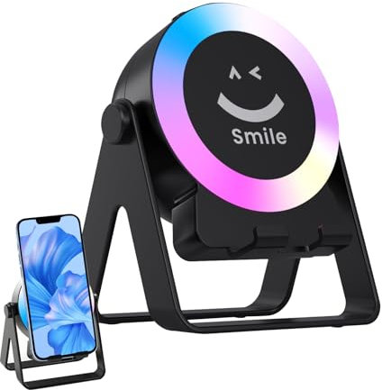 Generico Altoparlante, Altoparlante Senza Fili Con Luce E Supporto, Batteria A Lunga Durata Dispositivo Elettronico Con Sensore Intelligente Per Camera Ufficio Casa Viaggi