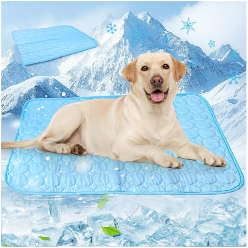 TOGETDREAM Dog Cooling Mat Large 100x75cm, Pet Cool Mat for Dogs & Cat