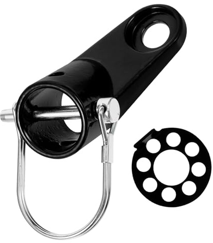 TOKIDNY Enganche para Remolque de Bicicleta de Acero Cabezal de Tracción Conector Seguro para Remolques Infantiles y Transporte de Mascotas Accesorio Resistente para Ciclismo
