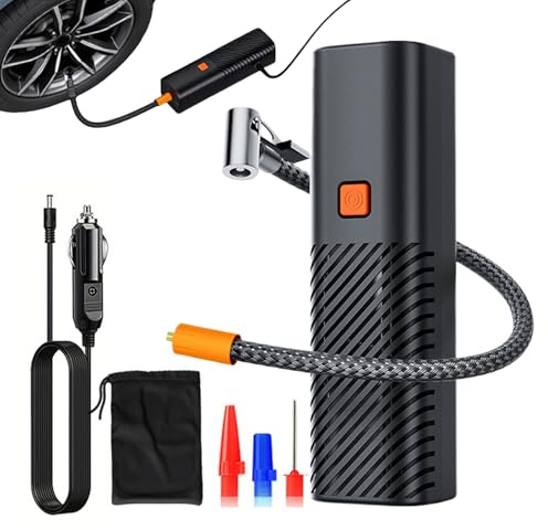Generico Gonfia Pneumatici Auto - Gonfiatore per Ruote Veicoli - Pompa Ad Aria Intelligente per Gomme | per Moto SUV Spostamenti Bici Auto e Furgoni