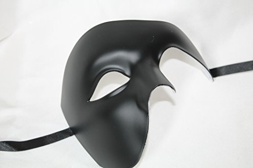 Venetiansk ögonmask för män, svart halvt ansikte, fantom, kvalitet, teatralisk, maskerad, karneval,fest