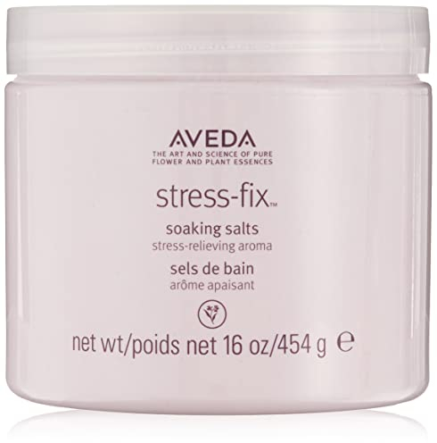Aveda Stress-Fix Soaking Salts | Stress-Relieving Bath Salts | with Aroma of Lavender, Lavandin, Clary Sage, 16 Ounce