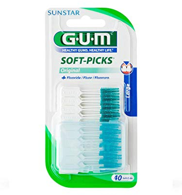 Gum Cepillo De Dientes - Es, Blanco/verde, 40 Unidades
