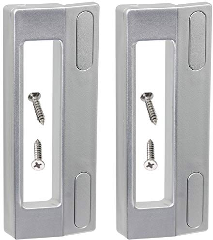 SPARES2GO Universal-Türgriffe für Kühl- und Gefrierschrank, Tür-Griffe, 190 mm, silber/grau