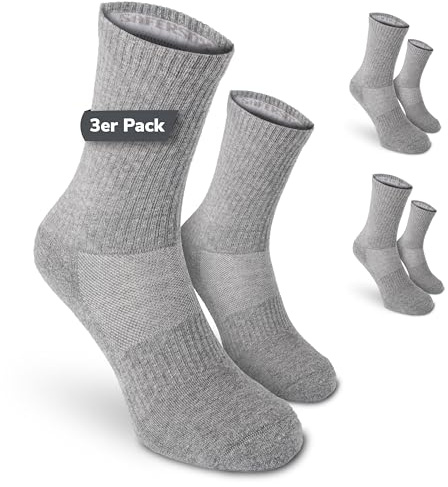 Safersox Myggskyddsstrumpor för safari, tropiskt, trädgård och utomhus – kvinnor och män, 3 fördelspaket fläckig grå, 39-42 EU