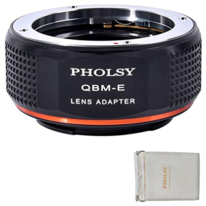 PHOLSY Adaptador Montura Compatible con Objetivos Rollei QBM y Cuerpo Cámara Sony E, a1, a9 II, a7S III/II, a7R V/IV/III/II, a7R a7C a7 IV/III/II, a6600 a6500 a6400 a6300 a6100 a6000 a5100 a5000 NEX
