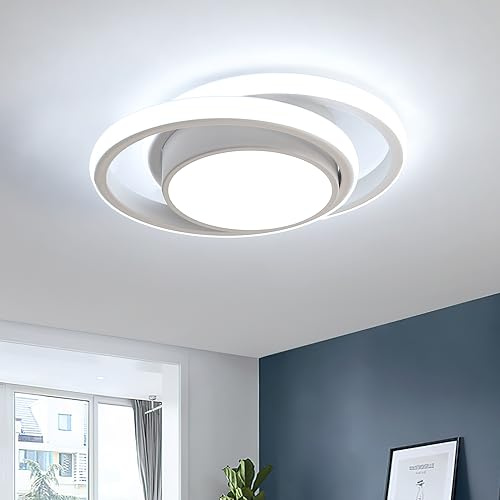 Goeco Plafon LED Techo Redondo Moderna, 32W 2350LM 6500K, Blanco