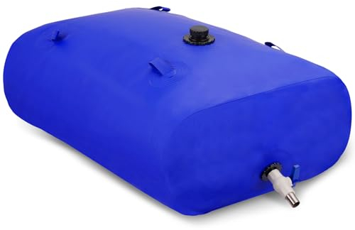 240L/63gal Foldable Water Bladder Storage Container - Large Capacity Soft Water Bag for Drought Resistance, Fire Prevention, and Emergency Water