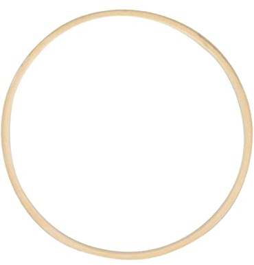 Generic Aro de bordado redondo de madera de bambú, 40 cm, material suave y duradero, no deformable, ligero, ideal para proyectos de decoración de bricolaje
