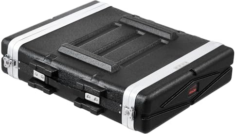 VEVOR 2U-Rack-Gehäuse, 488,95 mm Tiefe, Server-Rack-Schrank mit ABS-Konstruktionsgriff, Butterfly-Drehverschlüssen, abnehmbaren Vorder- & Rückwänden, für Verstärker, Mischpulte, Mikrofon-Empfänger