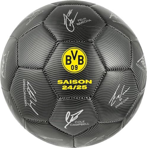 BVB Borussia Dortmund Unterschriftenball 2024/25, signiert, gelb, Größe 5