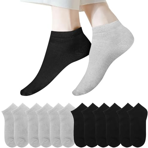 Lakpoau 12 par sneakers strumpor kvinnor män 35-38 39-42 43-46 47-50 korta strumpor bomull halvstrumpor ventilerande löparstrumpor