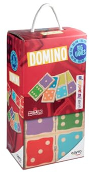 Cayro - Domino Gigante de Madera - Ideal para Familias - Piezas Grandes - Juego de Mesa Educativo - De 6-99 Años - 2-4 Jugadores