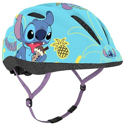 Stitch - Casco de bicicleta para niños, S: 48 – 52 cm, aprox. 2 – 5,5 años, Stitch-Junior