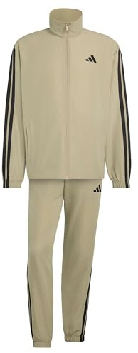 adidas Men's 3 STRIPES WOVEN TRACKSUITS, Wonder Cargo, M