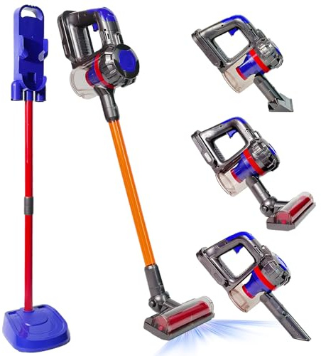 VARANO 3-in-1 Kids Vacuum That Really Works, Toddler Toy Vacuum Cleaning Toys for Kids Aged 3+, Fun Working Play Vacuum Cleaner with Working Suction for Realistic Pretend Play