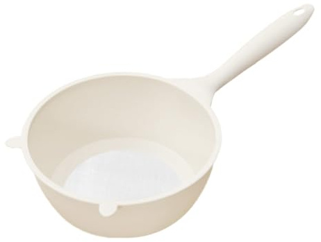 LABRIMP Panier Filtre à Mailles Fines Réutilisable avec Poignée Passoire pour Lavage de Riz Fruits et Légumes Filtre Cuisine Multifonction Évite Résidus et Égouttage