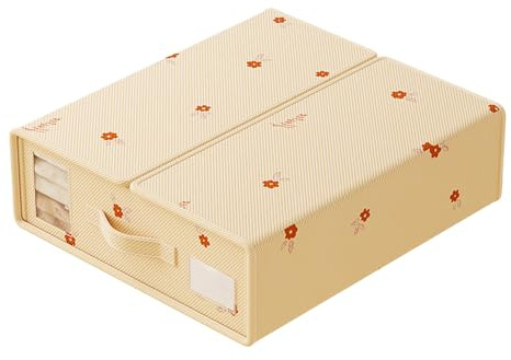 Set organizer per lenzuola, organizer per biancheria da, grandi bidoni con maniglia per finestra, per biancheria da, coperte, vestiti, traslochi, casa, camera da, dormitorio