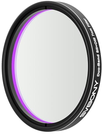 Svbony SV220 Teleskopfilter, SII & OIII, 7 nm Dualband 2 Nebel Filter, Ermöglicht Vollbild-Bildgebung, OD5 Cut Off Tiefen Teleskopzubehör, Reduziert Lichtverschmutzung, zur Emissionsnebeln