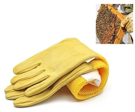 Guanti da apicoltore, maniche protettive ventilate professionali anti ape for apicoltura(XXL)