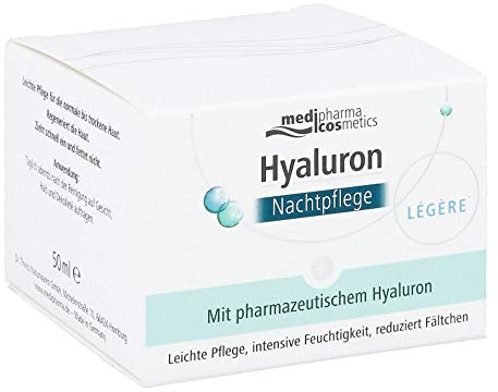 HYALURON NACHTPFLEGE legere Creme im Tiegel 50 ml