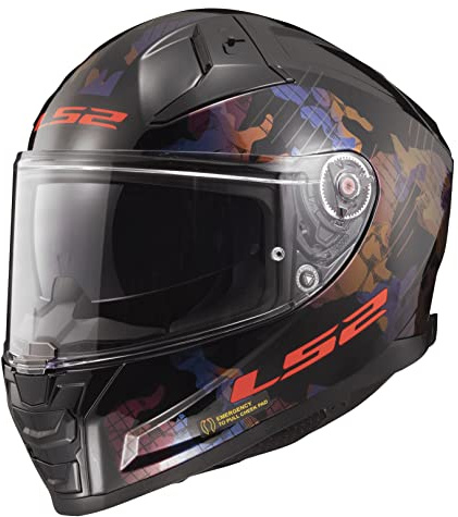 LS2, integralhjälmar motorcykel VECTOR II kamo svart blå, XS
