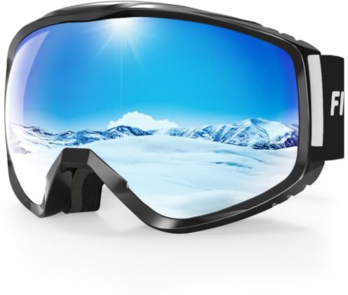 Findway Gafas de Esquí, Mascara de Esqui para Ski y Snowboard Hombre Mujer Adultos Juventud Jóvenes OTG Compatible con Casco Anti Niebla Protección UV Gafas de Ventisca