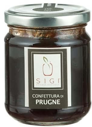 SIGI Azienda Agricola Confettura di PRUGNE | Senza Coloranti, Conservanti, Addittivi | 100% Artigianale e Naturale | Lavorato a Mano, Prodotto in Italia | Barattolo 220gr.
