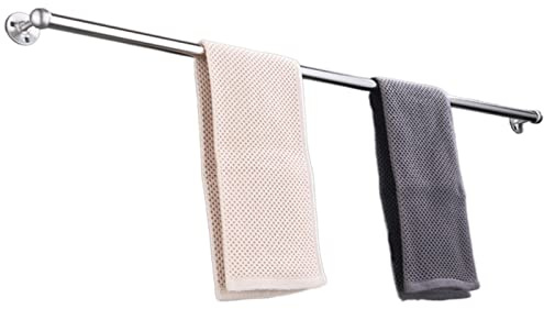 Towel Ring, Towel Rail for Bathroom, Stainless Steel Towel Bar Rails,30cm-140cm Multi-size Round Towel Rail Bathroom or Kitchen Accessory,Screws Mounting,Polished Finish,Silver(SZ:3.3ft/100cm) ( Color