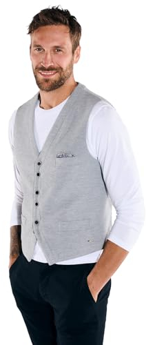 emilio adani Herren Herren Sakko-Weste Slim fit, 36378, 36378, Silbergrau in Größe 52