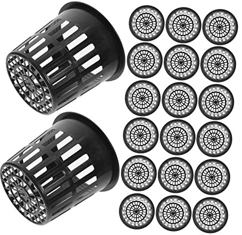 FONDOTIN 20pezzi Cesti Idroponici in Plastica Per Coltivazione Piante Resistenti e Traspiranti Per Giardino e Balcone