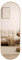 SensaHome Ovaler Ganzkörperspiegel – Minimalistischer Wand- & Standspiegel – Metallkante – Modern – 50x160 cm – Gold